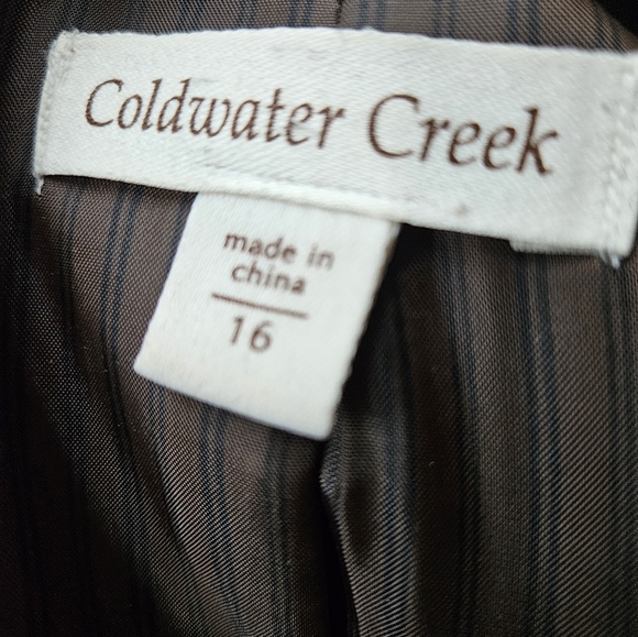 Coldwater Creek Printed Tweed Jacket Size 16 - Picture 4 of 4